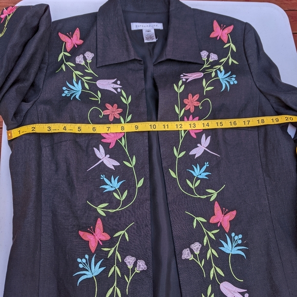 PURSUITS LTD. FLORAL DESIGN JACKET! NWT! - Picture 6 of 16